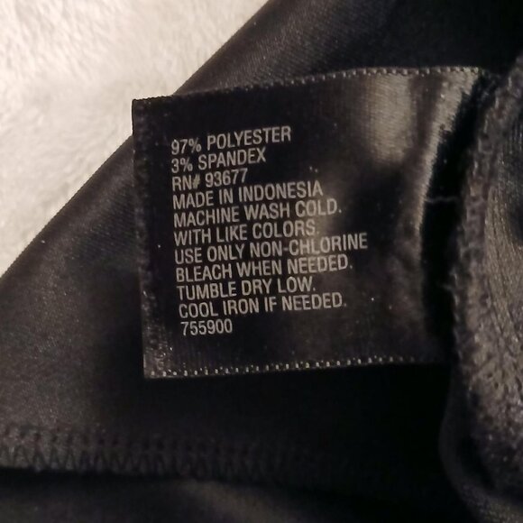 Black midi fit n flare midi skirt with side zipper size large - Picture 4 of 5